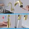 Kibi Circular Single Handle Pull Down Kitchen & Bar Sink Faucet with Soap Dispenser C-KKF2011BG-KSD100BG - alternate 4